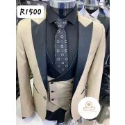 Casual Mens Suit Summer Slim 3 Piece for Wedding Suit (Blazer + Vest + Pants)