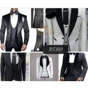 Casual Mens Suit Summer Slim 3 Piece for Wedding Suit (Blazer + Vest + Pants)