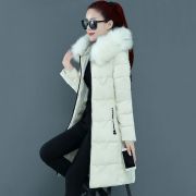 Knee Length Padded Hooded Jacket